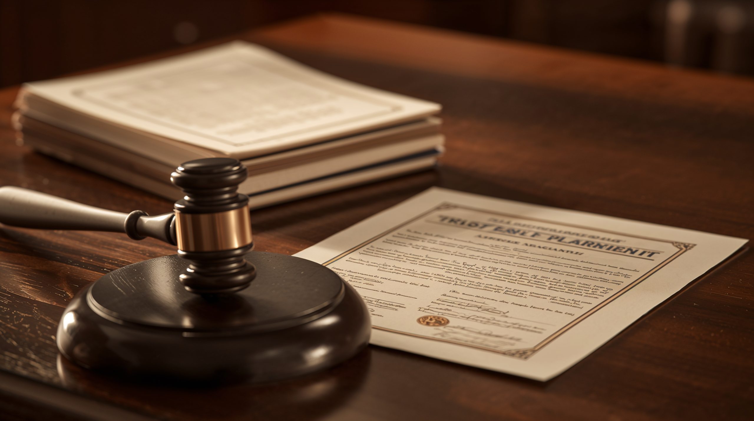 Trust and probate documents prepared by an estate planning attorney